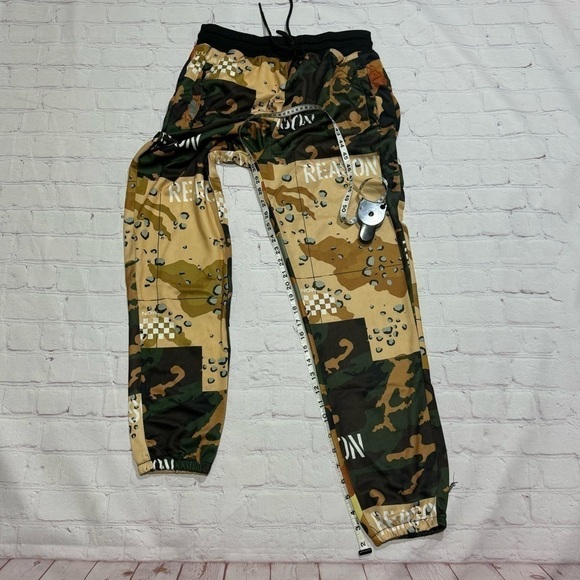 REASON CLOTHING BRAND All Over Camo Mixed Print Tracksuit 2 Pc Men's Large NWT - Picture 13 of 16